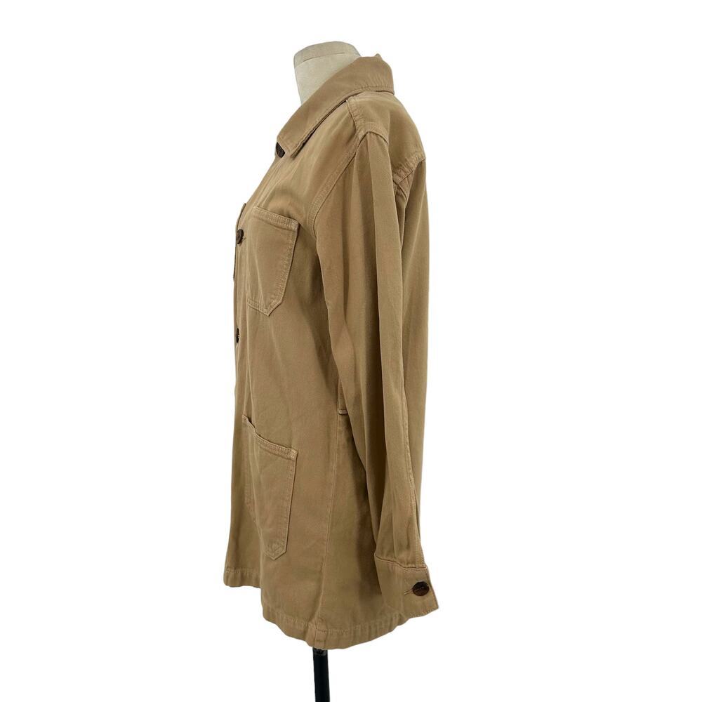 Reformation Dylan Jacket Wheat Khaki Wash Size Medium - Picture 4 of 11